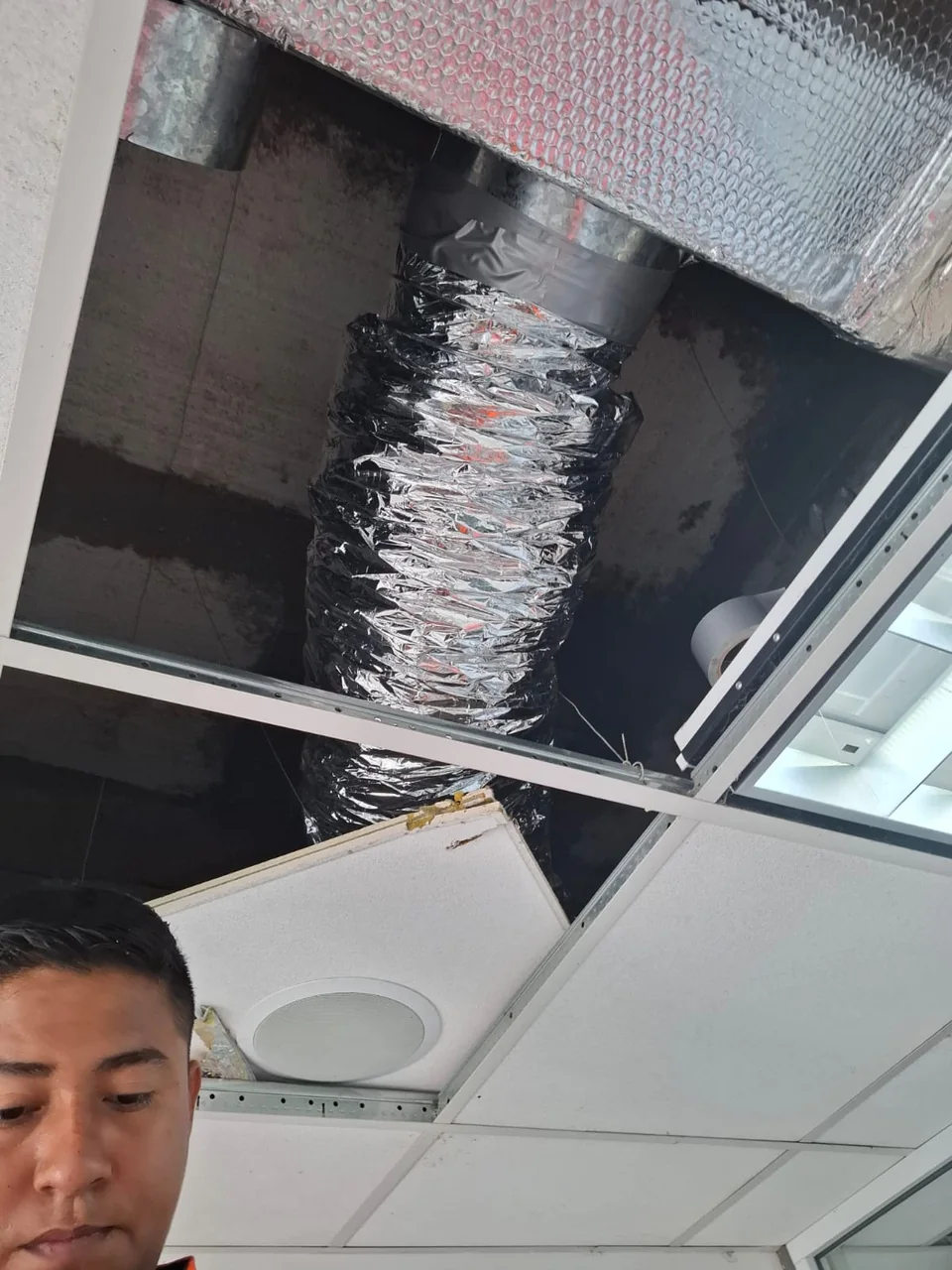 Conexión en plafón