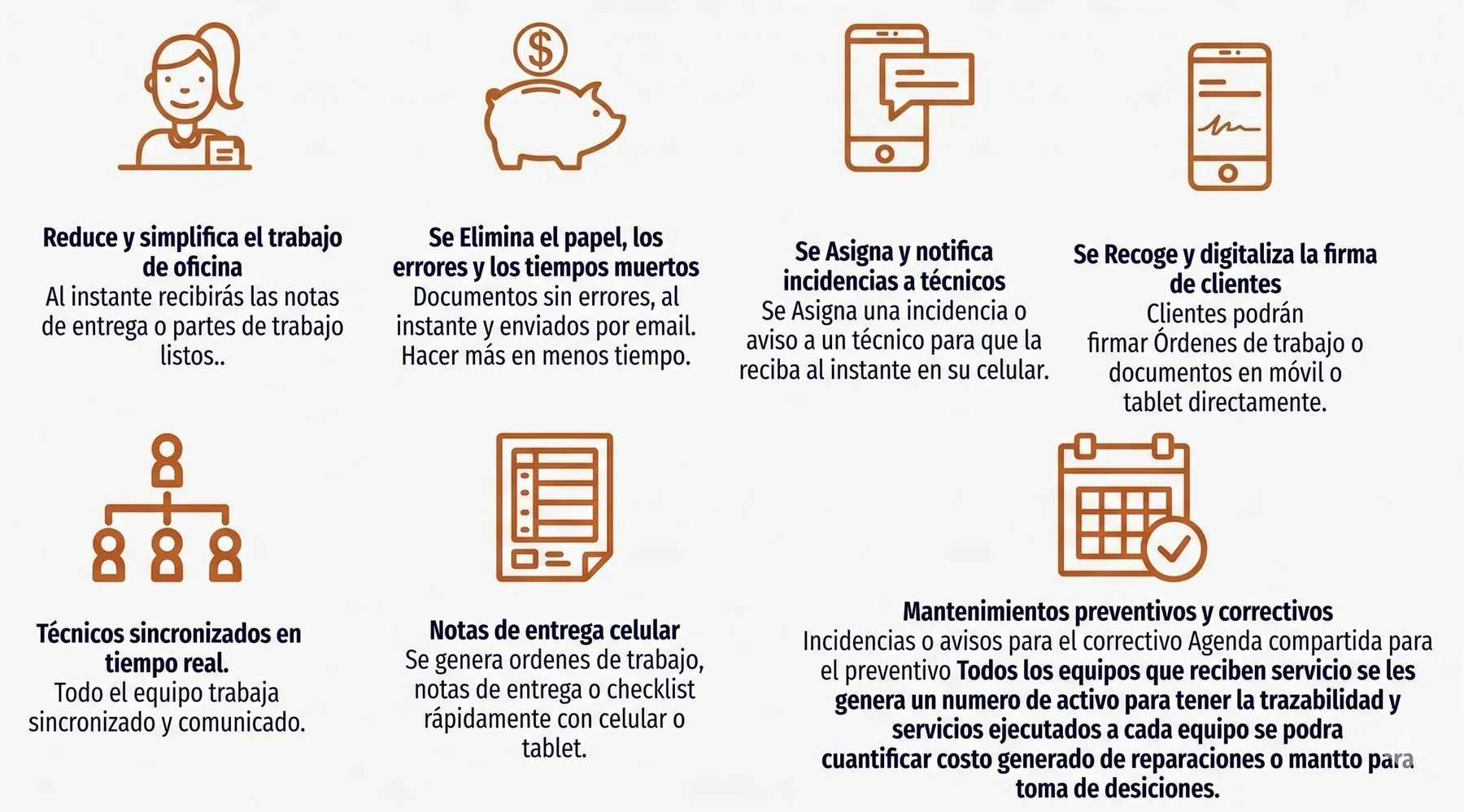 Capacidades del Sistema REAVZA para la gestión de servicios